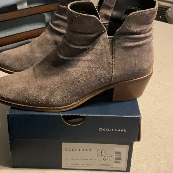 alayna slouch suede bootie